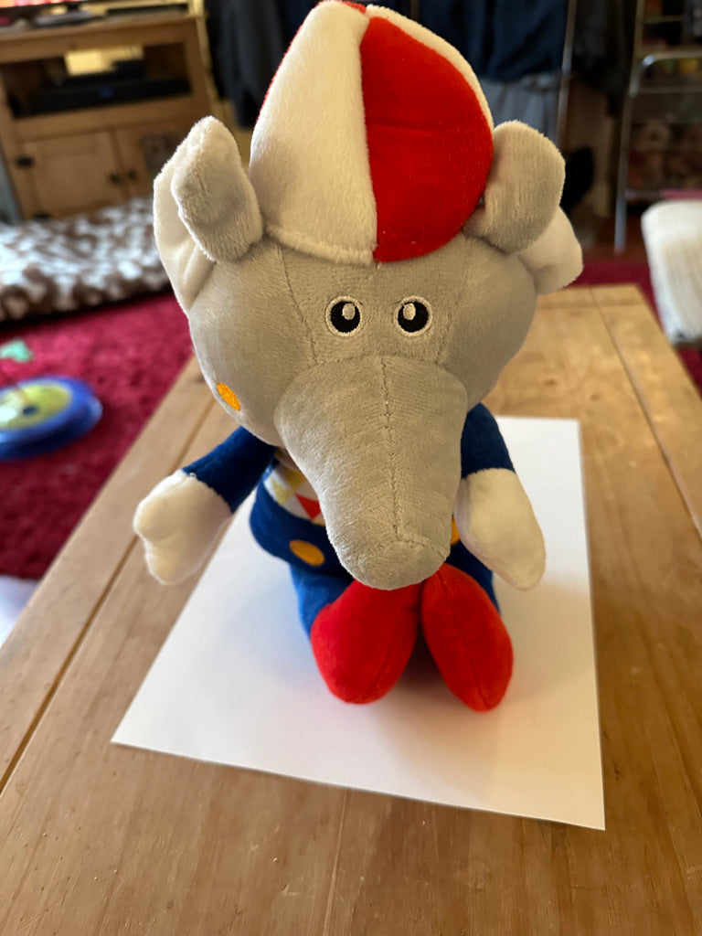 Elephant soft dog toy