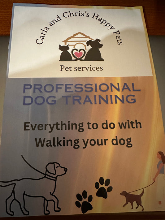 Professional dog training booklet - Walking