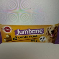 Pedigree Jumbone Medium Adult Dog Treat Chicken & Lamb 2 Chews 180g