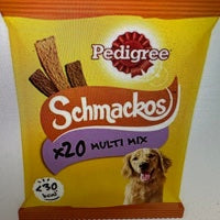 Pedigree Schmackos Adult Dog Treats Meaty Multi Mix 20 Sticks 144g